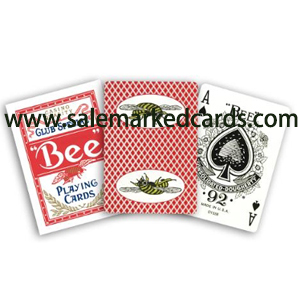Standard Bubble Bee Marked Cards Red Decks